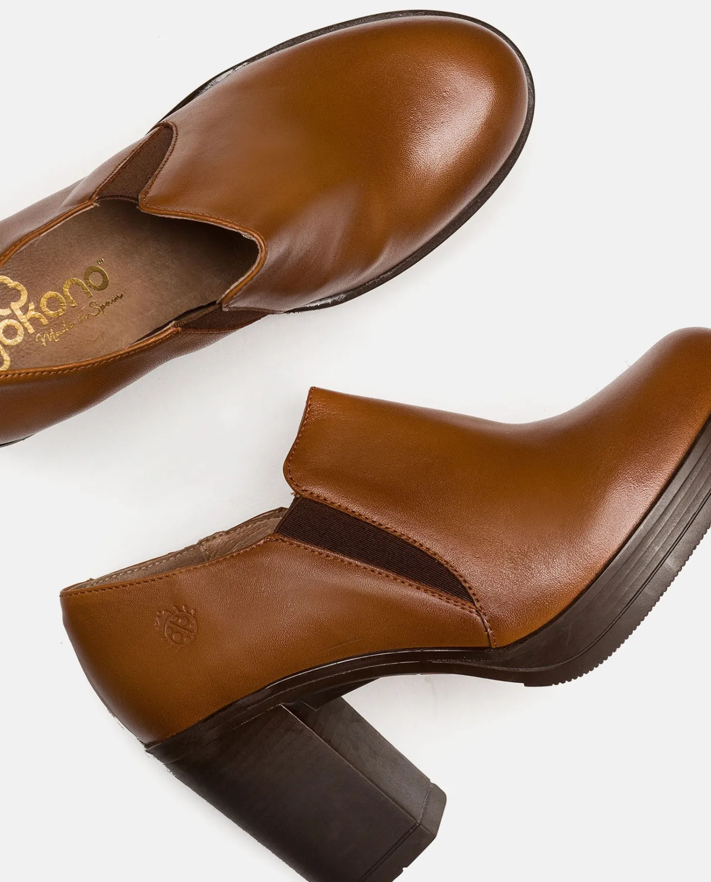 Clearance Heeled Ankle Boots PILSEN-005 Brown Shoes