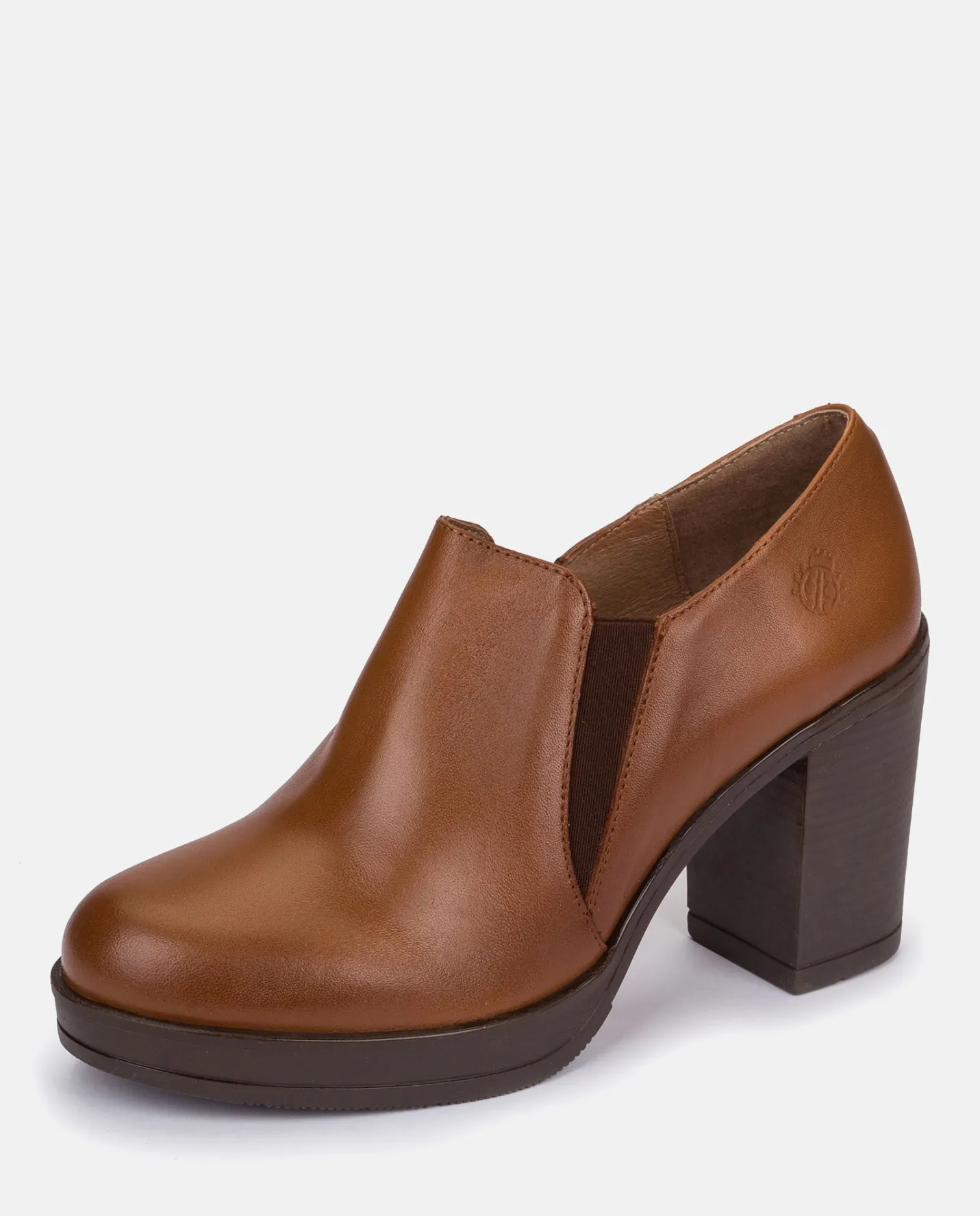 Clearance Heeled Ankle Boots PILSEN-005 Brown Shoes