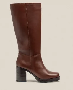 Outlet Heeled Boot KOLIN-008 Brown Boots