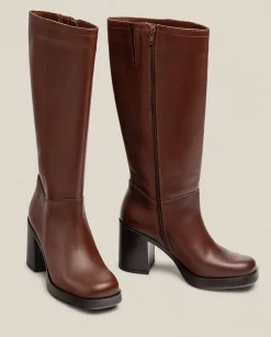 Outlet Heeled Boot KOLIN-008 Brown Boots