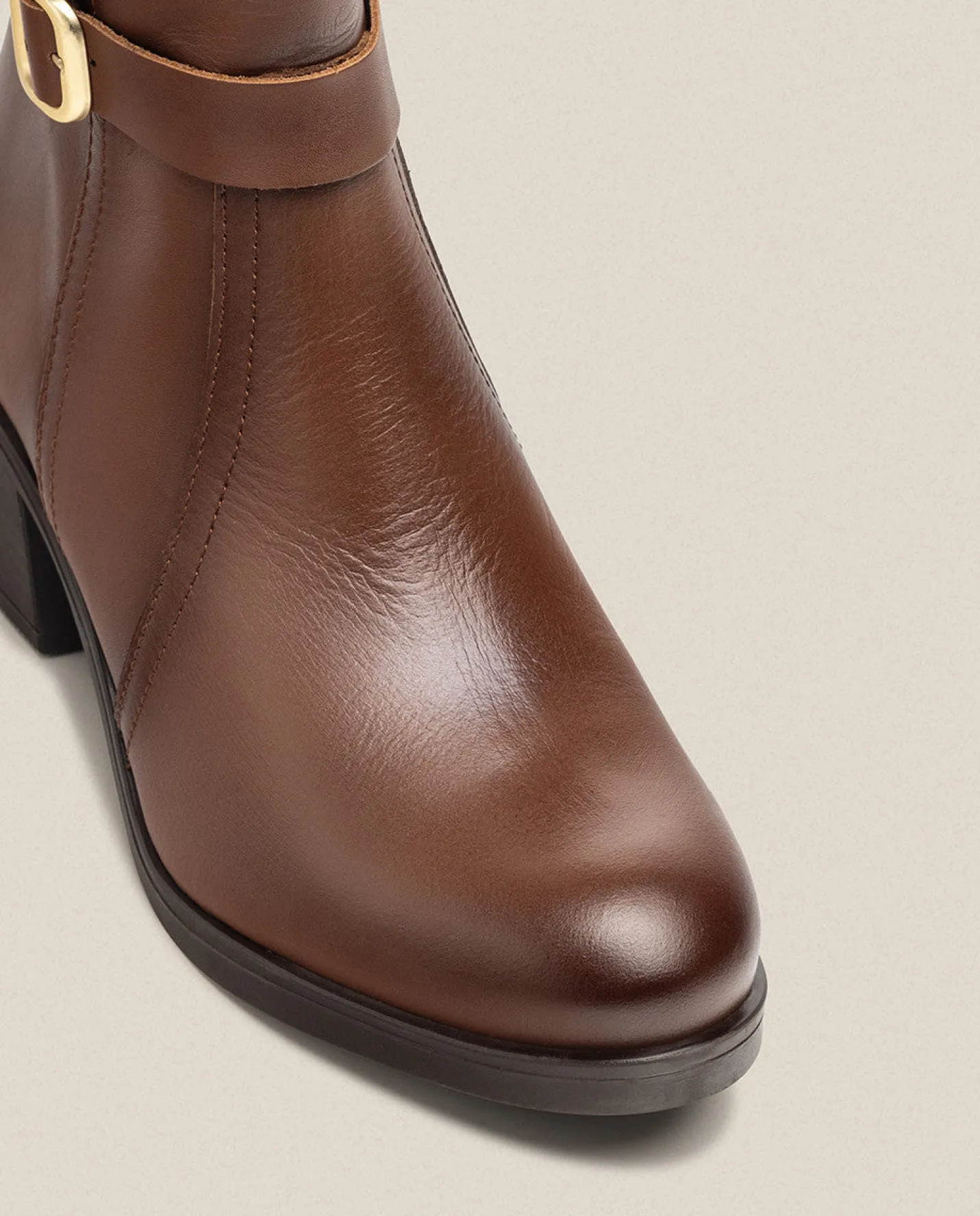 Cheap Heeled Boot LILLE-015 Brown Boots