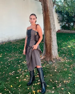 Cheap Heeled Boot PILSEN-001 Black Boots