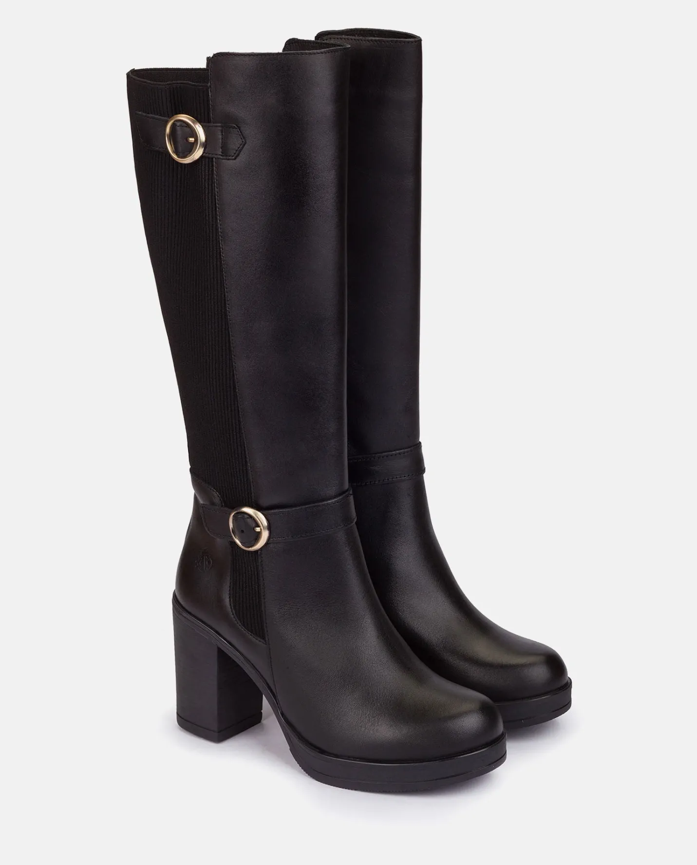 Cheap Heeled Boot PILSEN-001 Black Boots