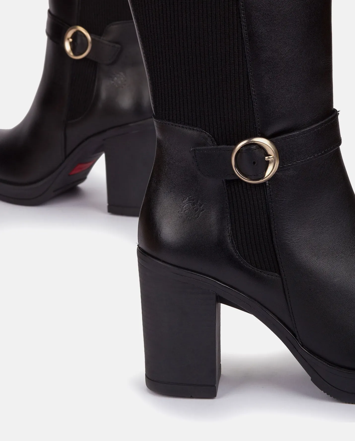 Cheap Heeled Boot PILSEN-001 Black Boots