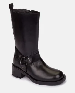 Store Heeled Booty SPA-003 Black Ankle Boots|Boots