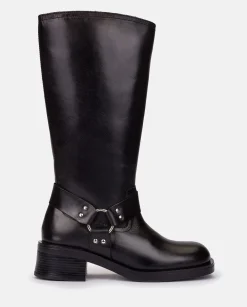 Flash Sale Heeled Booty SPA-004 Black Boots