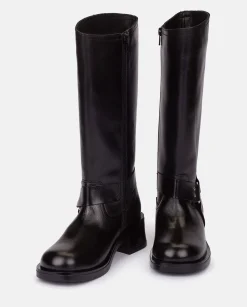 Flash Sale Heeled Booty SPA-004 Black Boots