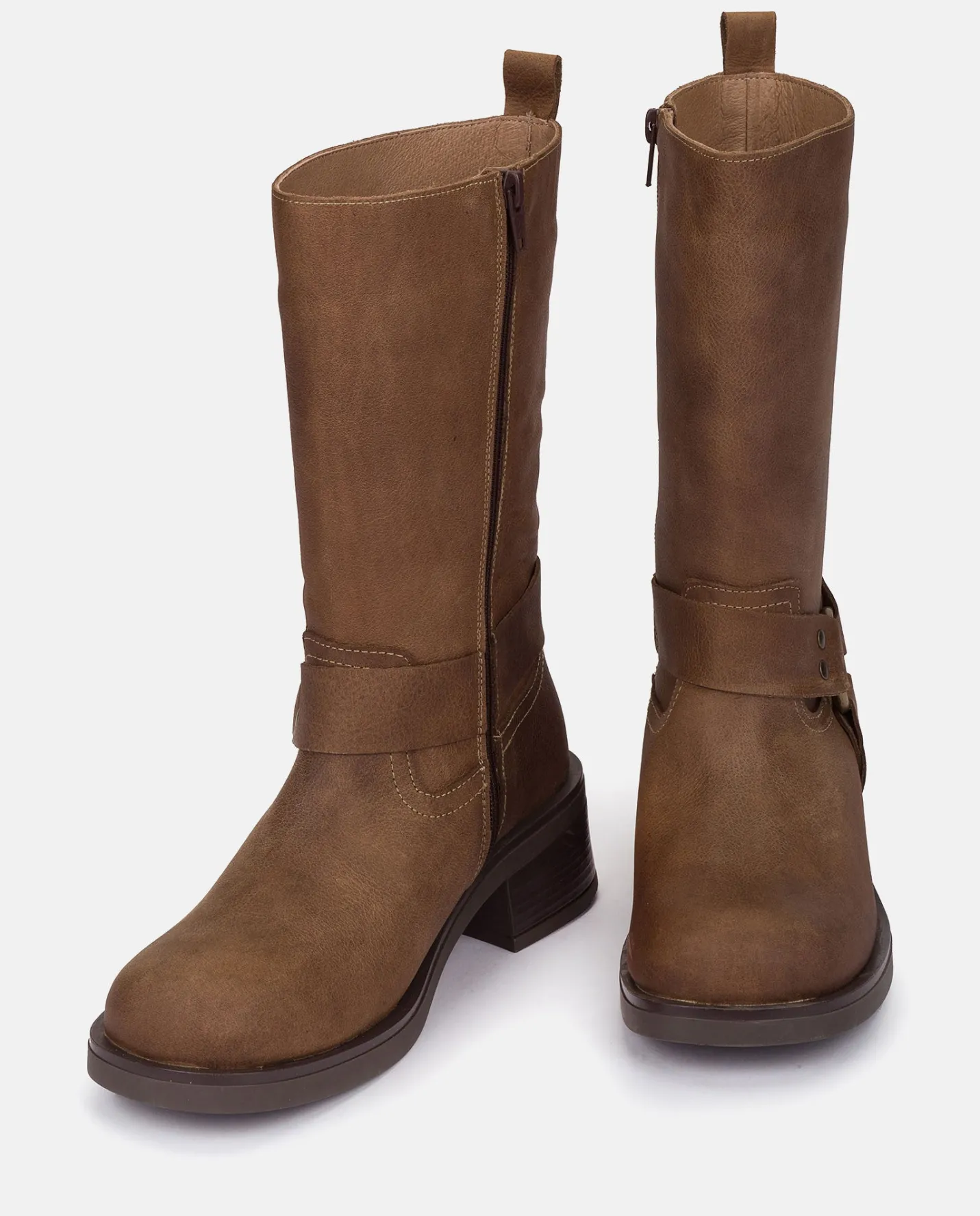 Hot Heeled Booty SPA-003 Brown Boots