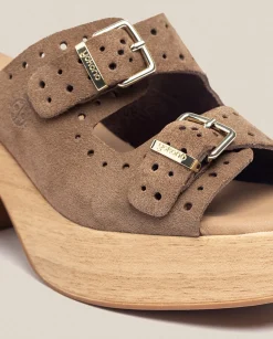 Outlet Heeled Sandal BONAI-003 Brown Heeled Sandals