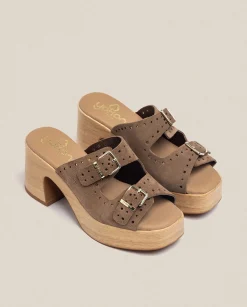 Outlet Heeled Sandal BONAI-003 Brown Heeled Sandals