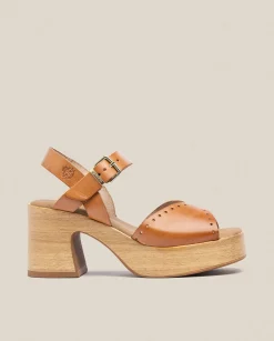 Cheap Heeled Sandal BONAI-002 Brown Heeled Sandals