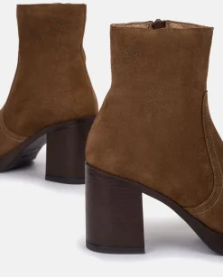 New Heeled Shoe KOLIN-001 Brown Ankle Boots