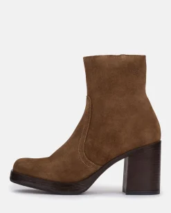 New Heeled Shoe KOLIN-001 Brown Ankle Boots