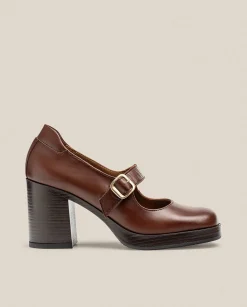 New Heeled Shoe KOLIN-010 Brown Shoes