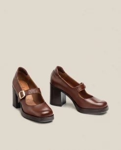 New Heeled Shoe KOLIN-010 Brown Shoes
