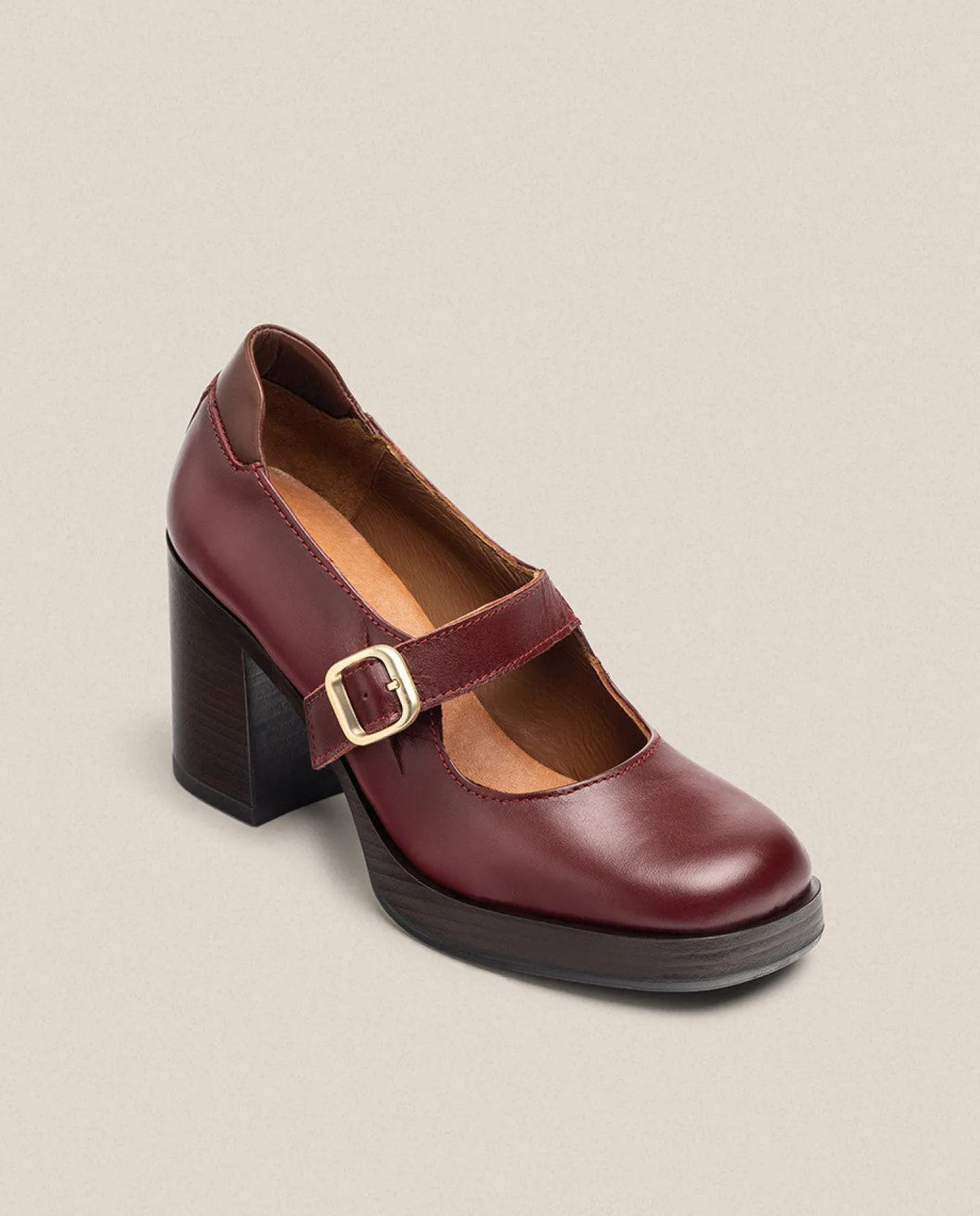 Online Heeled Shoe KOLIN-010 Burgundy Shoes