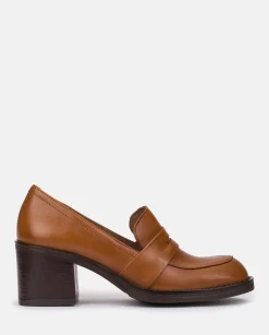 Discount Heeled Shoe LANDAS-001 Brown Shoes