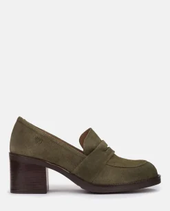 Outlet Heeled Shoe LANDAS-001 Green Shoes