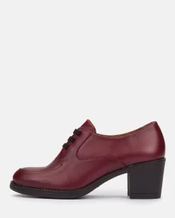 Discount Heeled Shoe LILLE-008 Burgundy Shoes
