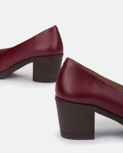 Store Heeled Shoe LILLE-007 Burgundy Shoes