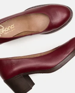 Store Heeled Shoe LILLE-007 Burgundy Shoes