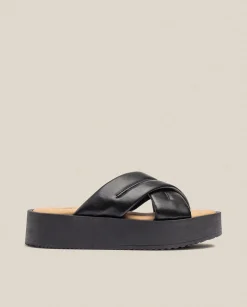Flash Sale Platform Sandal CARMEN-004 Black Platform Sandals