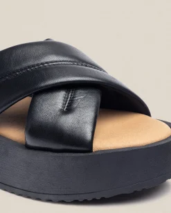 Flash Sale Platform Sandal CARMEN-004 Black Platform Sandals