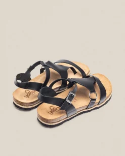 Clearance Platform Sandal CHIPRE-021 Black Platform Sandals|Flat Sandals