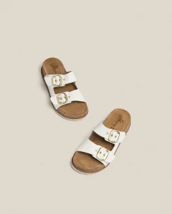 Store Platform Sandal OCA-013 White Platform Sandals