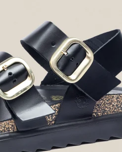 Sale Platform Sandal TUNEZ-127 Black Platform Sandals