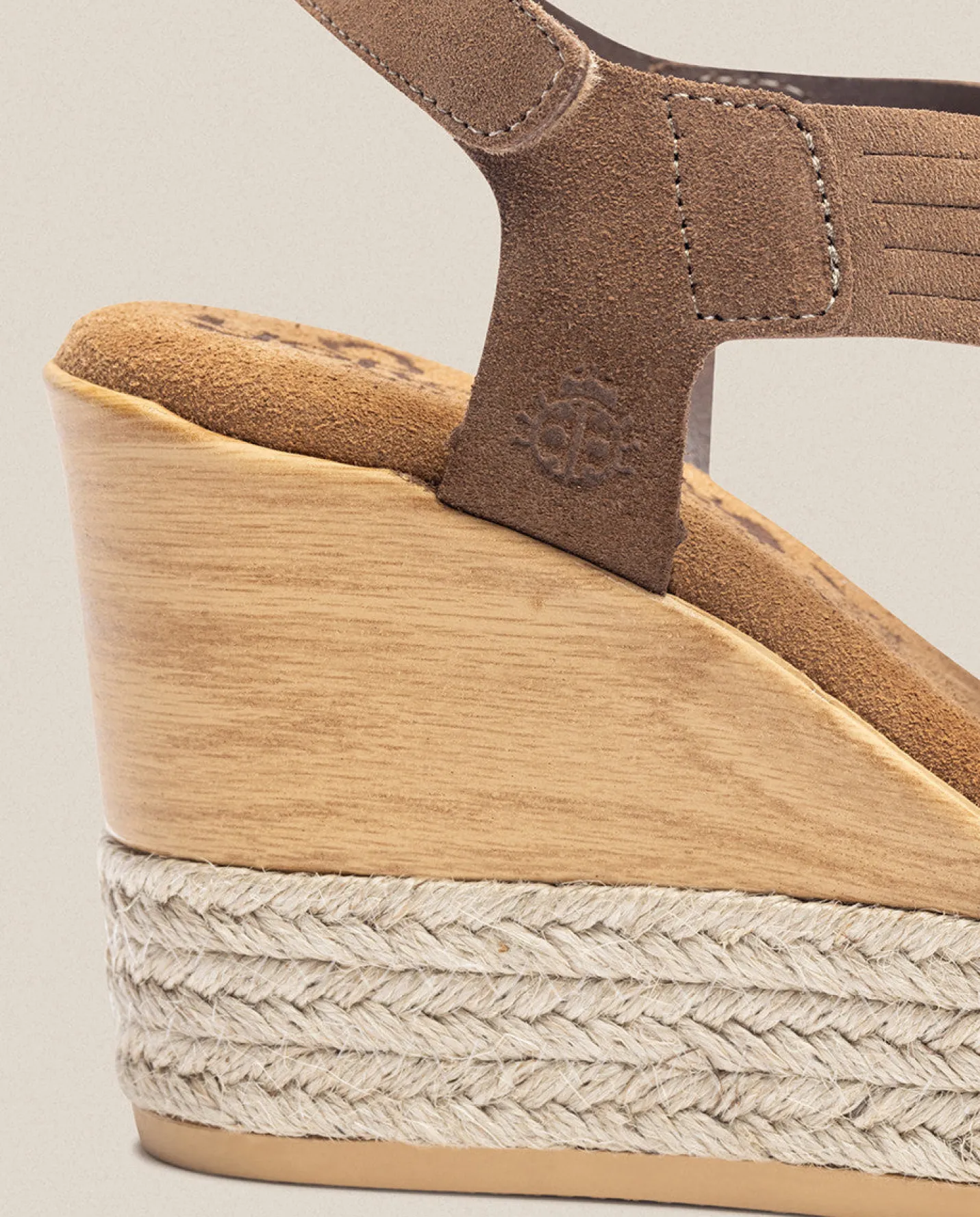 Sale Sandalia De Cuña Mey 003 Marron Wedge Sandals