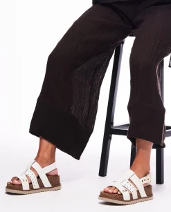 Cheap Sandalia De Plataforma Oca 007 Blanco Platform Sandals