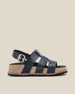 Best Sale Sandalia De Plataforma Oca 007 Negro Platform Sandals