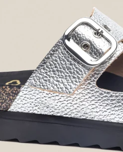 Discount Sandalia De Plataforma Tunez 130 Plata Platform Sandals