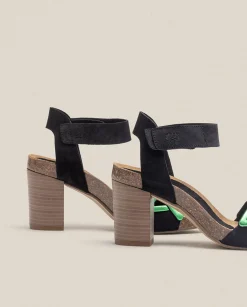 New Sandalia De Tacón Ponza 007 Negro Heeled Sandals