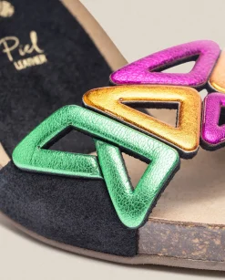 New Sandalia De Tacón Ponza 007 Negro Heeled Sandals