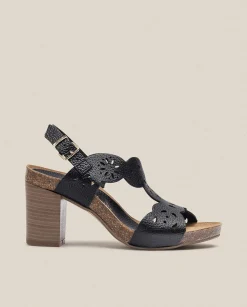Fashion Sandalia De Tacón Ponza 006 Negro Heeled Sandals