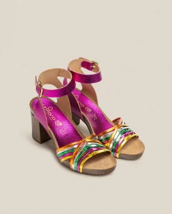 Online Sandalia De Tacón Ponza 005 Rosa Heeled Sandals