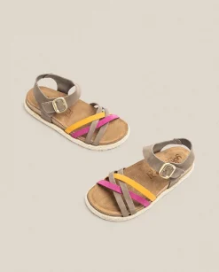 Store Sandalia Plana Arena 001 Rosa Flat Sandals