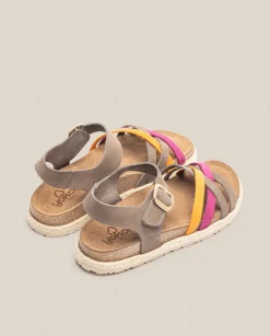 Store Sandalia Plana Arena 001 Rosa Flat Sandals