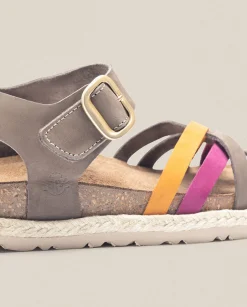 Store Sandalia Plana Arena 001 Rosa Flat Sandals