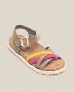 Store Sandalia Plana Arena 001 Rosa Flat Sandals