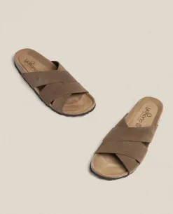 Clearance Sandalia Plana Macam 217 Beige Sandals