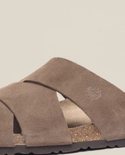 Clearance Sandalia Plana Macam 217 Beige Sandals