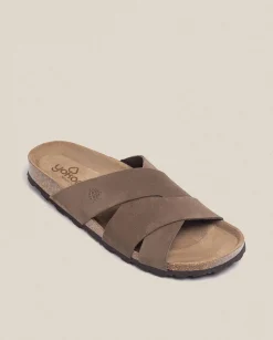 Clearance Sandalia Plana Macam 217 Beige Sandals