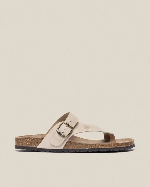 Discount Sandalia Plana Macam 203 Beige Sandals