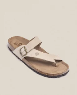 Discount Sandalia Plana Macam 203 Beige Sandals