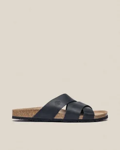 Clearance Sandalia Plana Macam 217 Negro Sandals