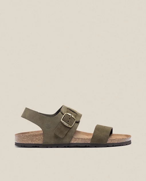 Online Sandalia Plana Macam 216 Verde Sandals