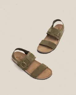 Online Sandalia Plana Macam 216 Verde Sandals